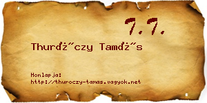 Thuróczy Tamás névjegykártya